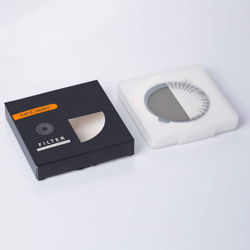 K&F Concept 82mm ND Variable Fader Neutral Density Adjustable Filter ND2-ND400 for Camera Lens
