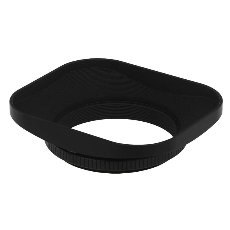 Haoge LH-B46T 46mm Square Metal Screw-in Lens Hood with Cap for Leica Summilux-M 35mm f/1.4 50mm f1.4 E46, Summarit-M 90mm f/2.5 75mm f2.5 E46, Summicron-M 28mm F2 E46, Voigtlander 35mm f/1.7 28mm f2