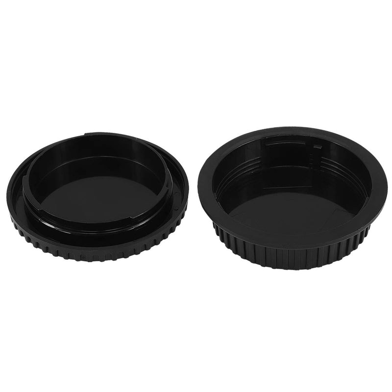 Haoge Camera Body Cap and Rear Lens Cap Cover Kit for Canon EOS EF EF-S EFS Mount Camera Lens Such as 10D 20D 30D 40D 50D 60D 70D 77D 80D 90D 1D 1DC 1Ds 1DX 5D 5DS 6D 7D Mark I II III IV for Canon EOS Mount