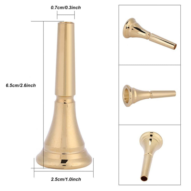 Horn Mouthpiece, Brass Mouthpiece French Horn Replacement Accessory