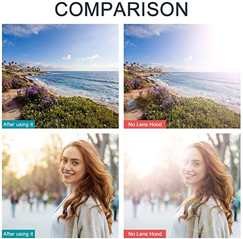 67mm Metal Filter Adapter Ring for Canon PowerShot SX30 IS/SX40 HS/SX50 HS SX70HS Digital Camera Replacement Canon FA-DC67A Filter Adapter Tulip Flower Lens Hood UV Filter 67mm
