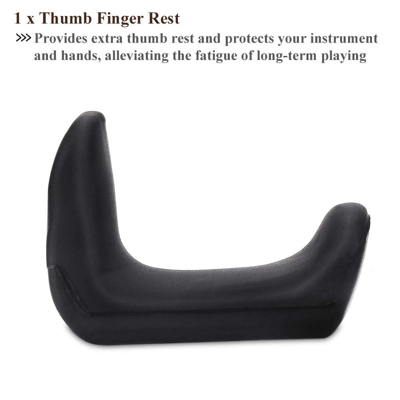 Rubber Clarinet Thumb Rest Cushion, Rubber Clarinet Thumb Rest Cushion Protector for Oboe Clarinet Instruments within 1.45-1.75cm(1.5mm) 1.5mm