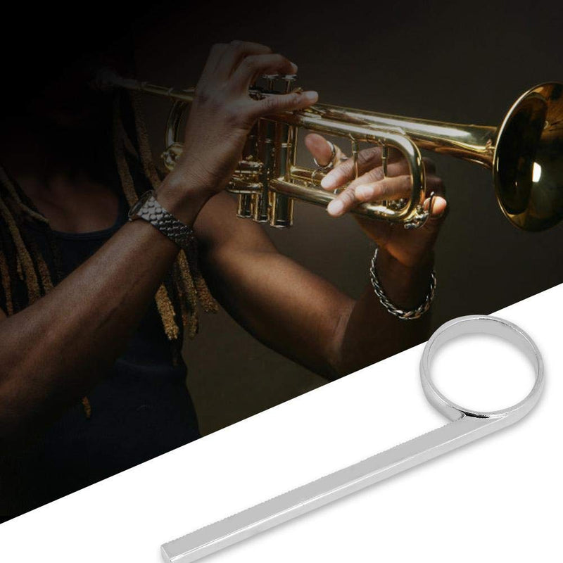 Silver Trumpet Finger Ring, Trumpet Valve Slide Metal Finger Ring Trumpet Accessory Replacement
