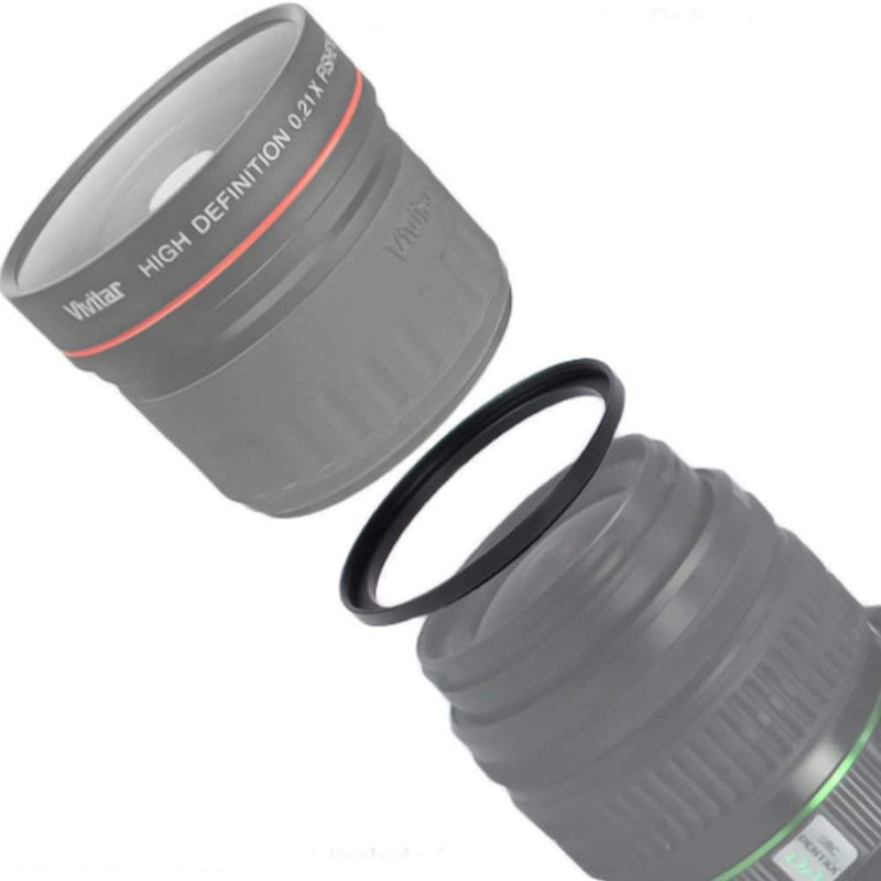 82mm-77mm Step Down Ring [82mm Lens to 77mm Filter] 2 Pack, WH1916 Camera Lens Filter Adapter Ring Lens Converter Accessories