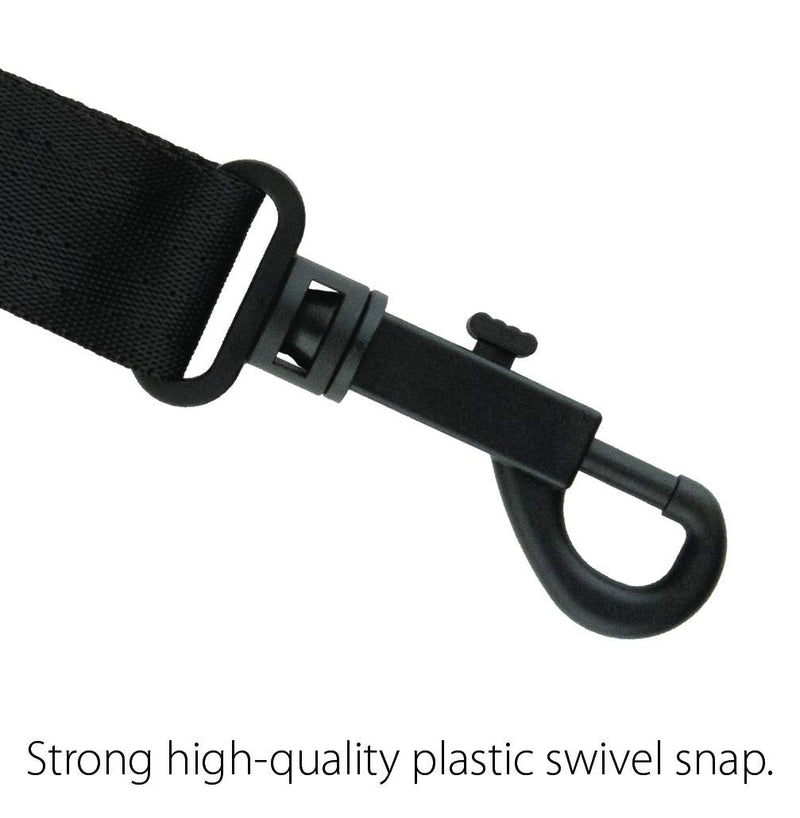 Pro Tec 22" (Regular) Padded Neoprene Saxophone Neck Strap with Plastic Swivel Snap, Black (N310P) Regular