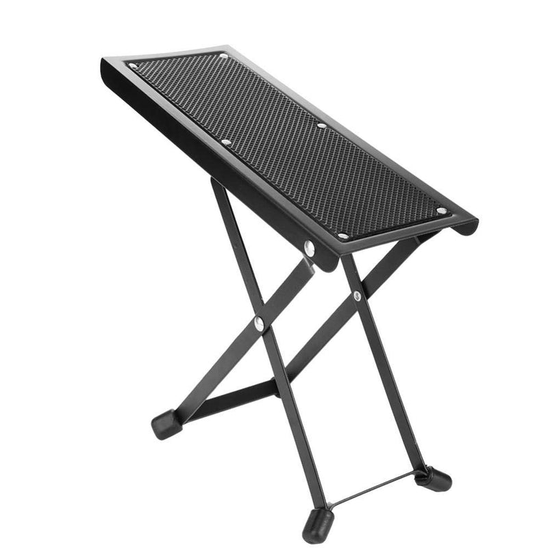 Guitar Pedal, Anti-Slip Foldable Guitar Pedal Adjustable Height Foot Rest Stool Instruments