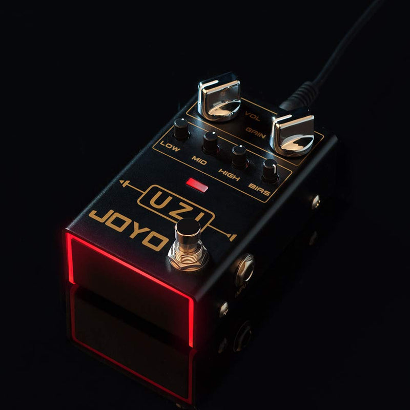[AUSTRALIA] - JOYO UZI R-03 R Series Distortion Heavy Metal Pedal with BIAS Knob Switch Between American and British Distortion for Electric Guitar Effect (R-03) 