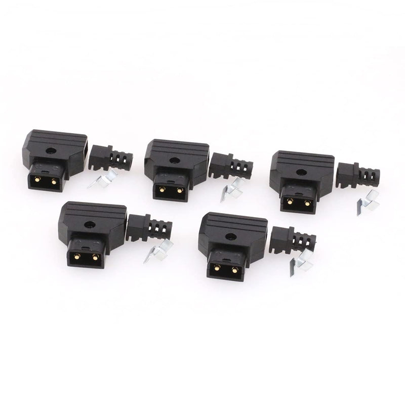 SZRMCC Anton-Bauer IDX V-Mount Gold Mount Battery D-tap P-tap Male PowerTap Plug Connector Kit for ARRI RED Camcorder DSLR Camera Power Cable DIY (5Pcs) 5Pcs Dtap Male Plug