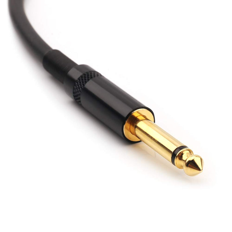 [AUSTRALIA] - NANYI 6.35mm (1/4 Inch) TS Male to XLR Male Interconnect Audio Microphone Cable, Black/Alloy, Suitable for Microphones, Active Speakers, Stage, DJ, Studio Audio Console, 1.5M / 5FT XLR-M-5FT 