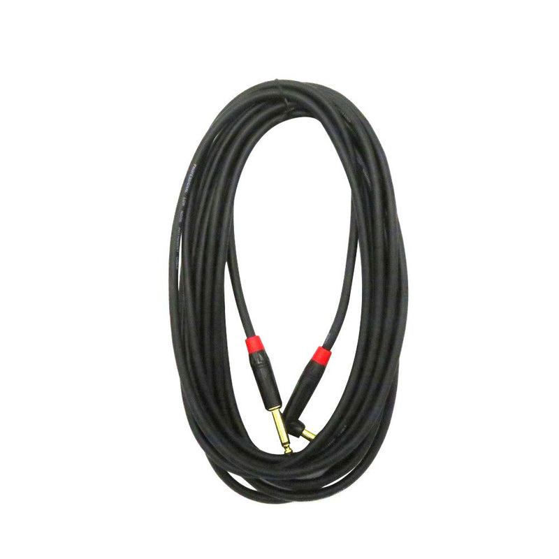 [AUSTRALIA] - H Yanka 20Feet—High performance Professional Guitar Instrument Cables,Gold Plated Right Angle Connector 1/4"(6.35mm)TRS to Straight 1/4"(6.35mm)TRS.Electric Instrument cable,Amplifier Cord,Audio Cable 20 Feet 