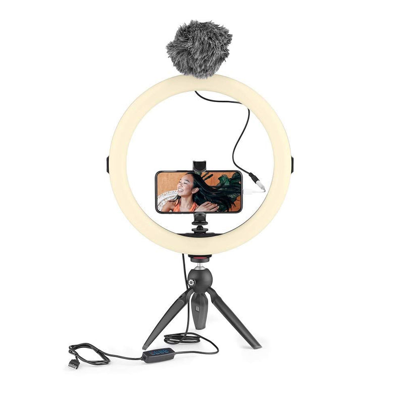 JOBY Beamo Ring Light 12" - Large LED Selfie Ring Light for Phones or Cameras with 3 Light Modes & 10 Brightness Levels, Mobile, Video, Vlogging, Live Stream, Content Creation, Makeup, Work from Home Beamo Ring Light 12"