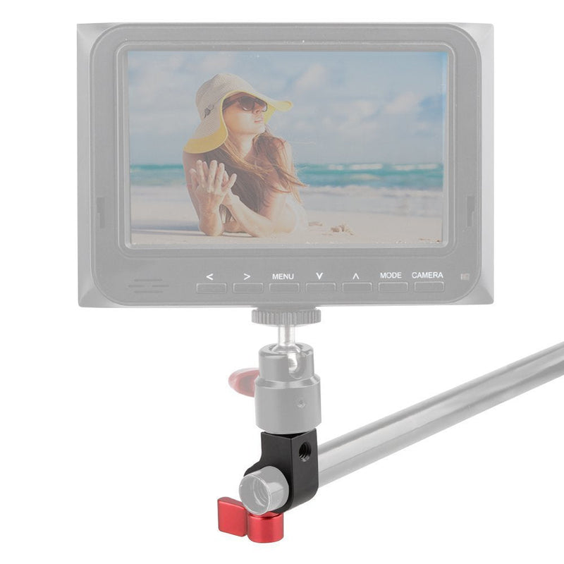 [AUSTRALIA] - CAMVATE 15mm Single Rod Clamp with Two 1/4"-20 Screw Hole for Camera DSLR Rail System(Red, 2 Pieses) - 1781 