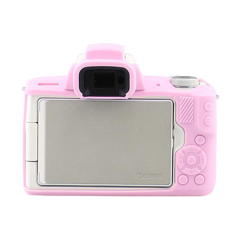 Easy Hood Case for Canon EOS M50 and M50 II Digital Camera, Anti-Scratch Soft Silicone Housing Protective Cover Protector Skin (Pink) Pink