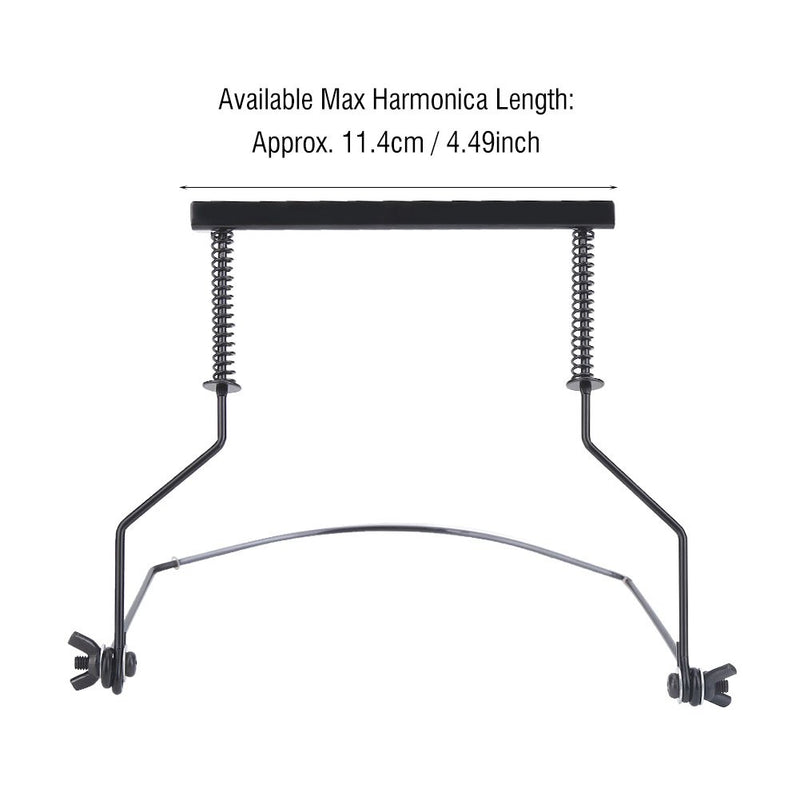 Harmonica Holder, Adjustable Neck Rack Mount Stand Adjustable Harmonica Holder Support Harmonica for 10 Holes Harmonica