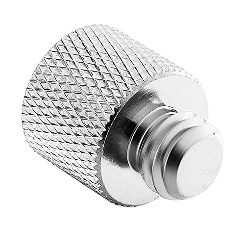 JOMLEY 1/4 to 3/8 Adapter,1/4"-20 Female to 3/8"-16 Male Screw Thread Adapter for Camera Monitor - 2 Pack
