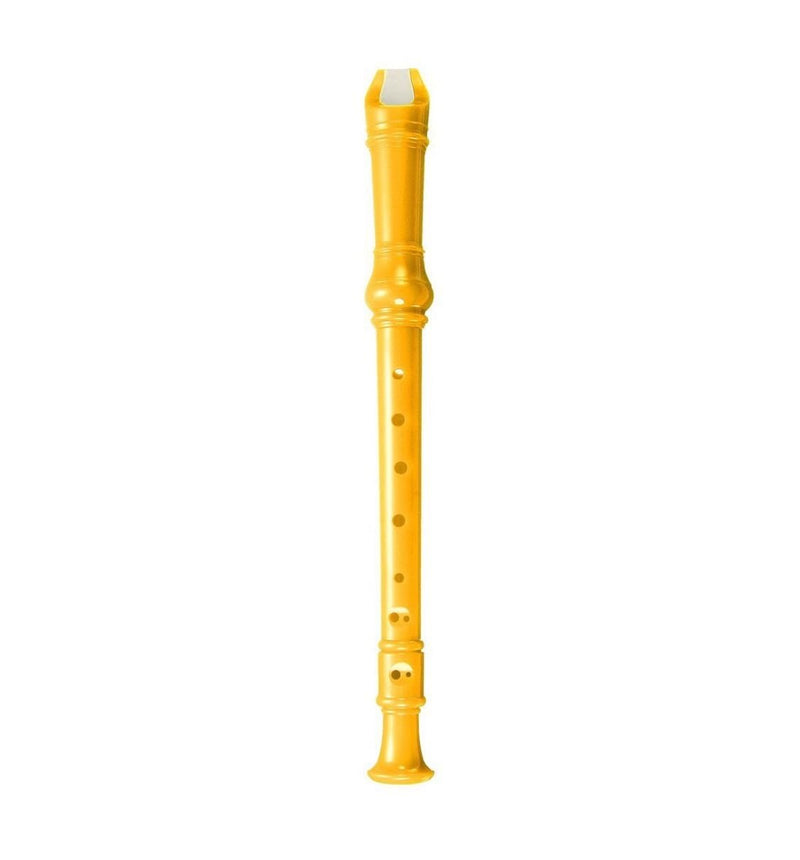 Ultraguards Soprano Descant Recorder 8-Hole With Cleaning Rod + Case Bag Music Instrument (Yellow) Yellow
