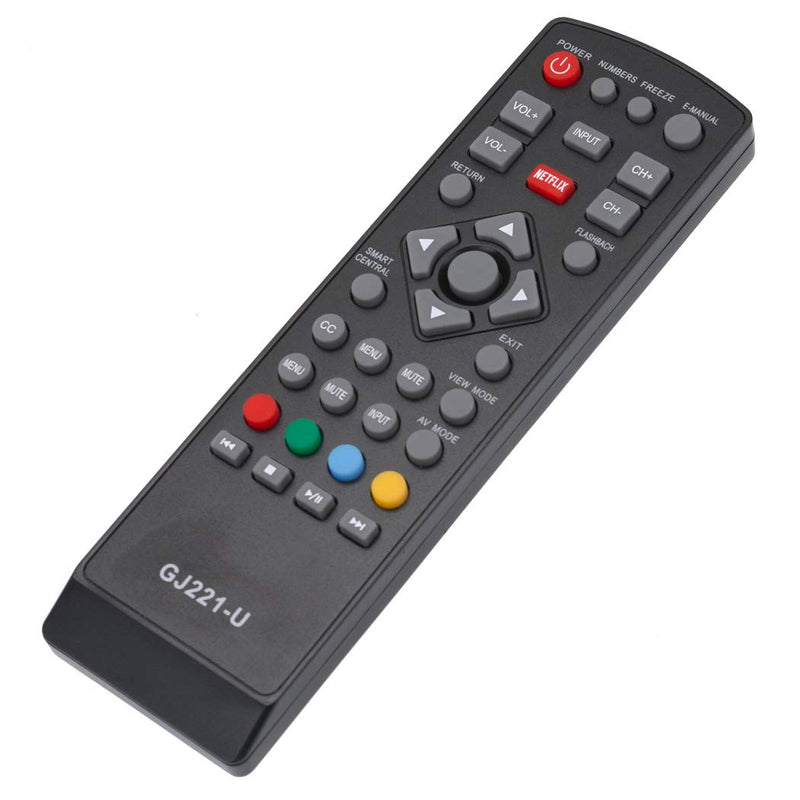 GJ221-U Replacement Remote Control Applicable for Sharp LCD Aquos 4K TV LC-43UB30U LC-50UB30U LC-55UB30U LC-65UB30U LC43UB30U LC50UB30U LC55UB30U LC65UB30U