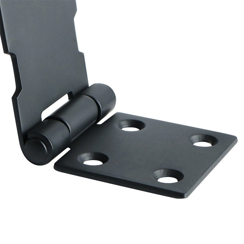 Alise 2Pcs Padlock Hasp Door Clasp Hasp Latch Lock,SUS 304 Stainless Steel Matte Black 4 Inch