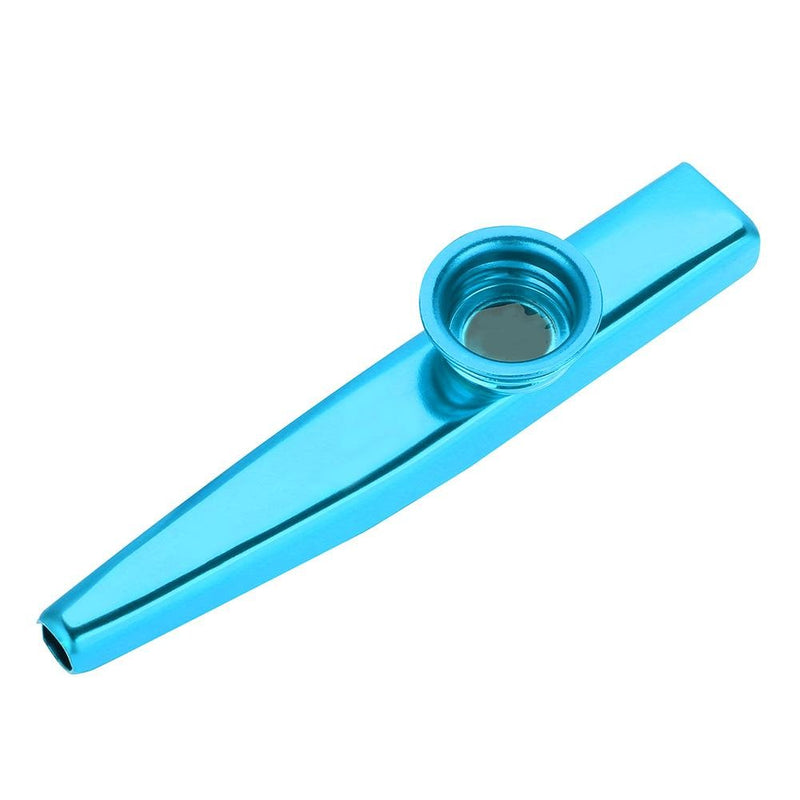 Drfeify Kids Kazoo, Durable Metal Kazoo Flute Mouth Organ Music Instrument Gift Toy for Children Kids Blue