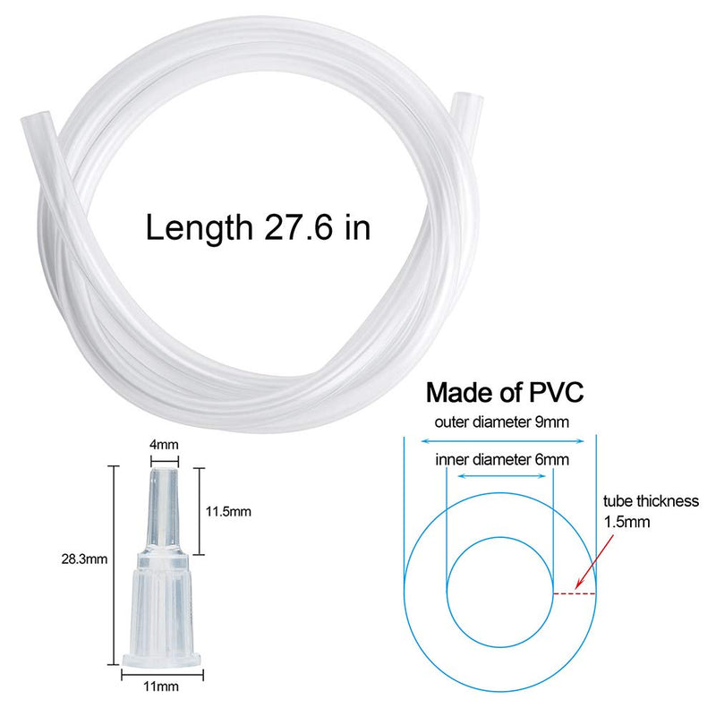 300ml Syringe with Tube, Extra Large Plastic Syringes with Tubing for Glue Dispensing, Scientific Labs, Watering, Refilling