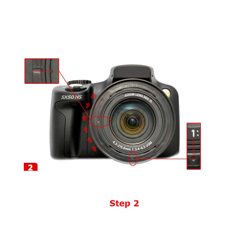 JJC Lens Filter Adapter Ring for Canon PowerShot SX530 HS,SX540 HS,SX520 HS,SX70 HS,SX60 HS,SX50 HS,SX40 IS,SX30 IS,SX20 IS,SX10 IS,SX1 IS Cameras, Replaces Canon FA-DC67A RN-DC67A