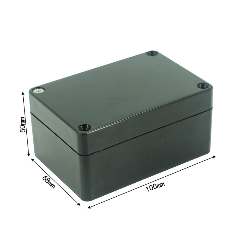 UHZBTEC ABS Plastic Electrical Project Box DIY Outdoor Waterproof Junction Box Enclosure Dustproof Electric Case 3.93 x 2.67 x 1.96 inch ( 100 x 68 x 50 mm ) 3.9''x2.7''x2''