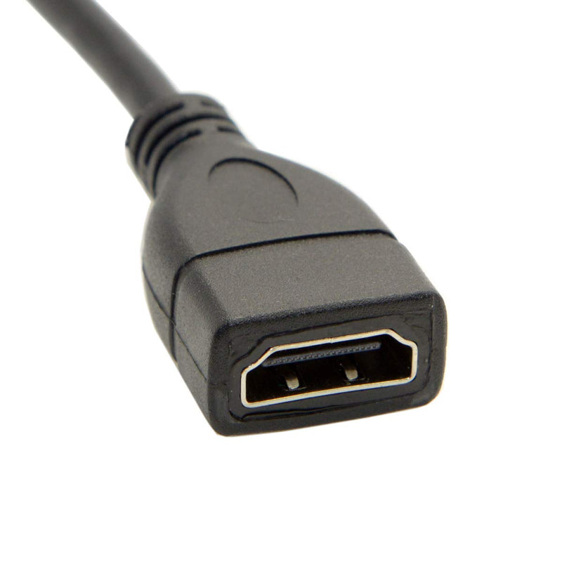 [AUSTRALIA] - CY Mini HDMI to HDMI Adapter Cable for DV Sony Cannon MP4 Camera DC DV Mini HDMI Adapter Mini HDMI to HDMI Female Cable Adapter 
