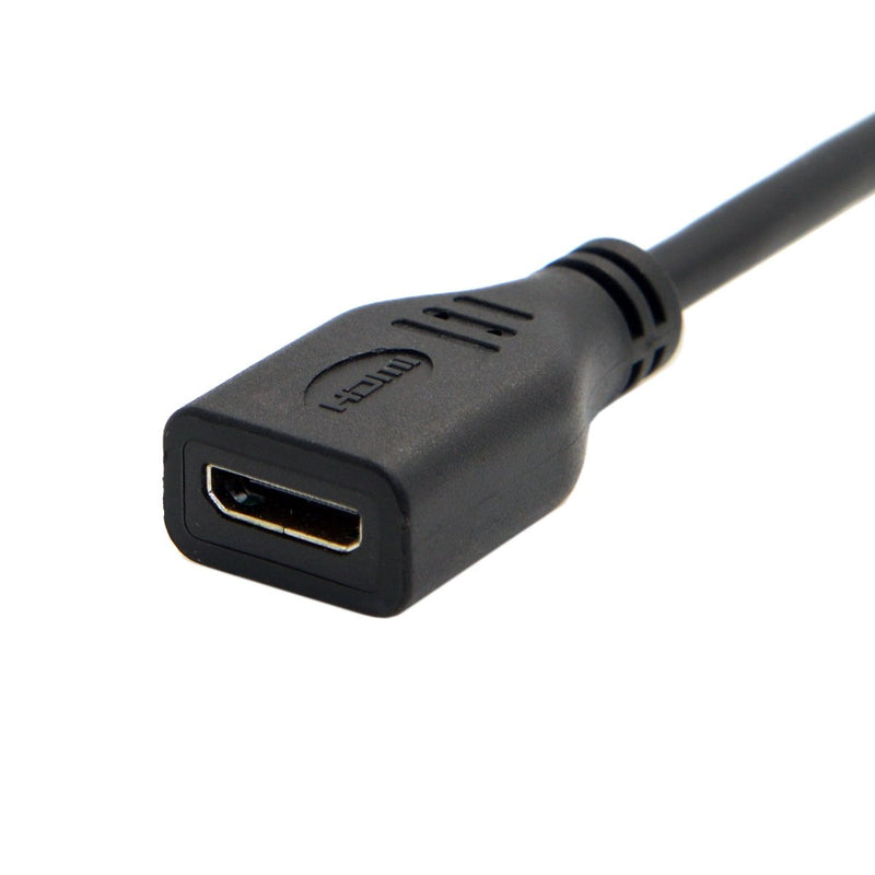 [AUSTRALIA] - CY Micro HDMI 1.4 Male Type D to Mini HDMI 1.4 Female Type C Extension Cable for Laptop PC HDTV 10cm 