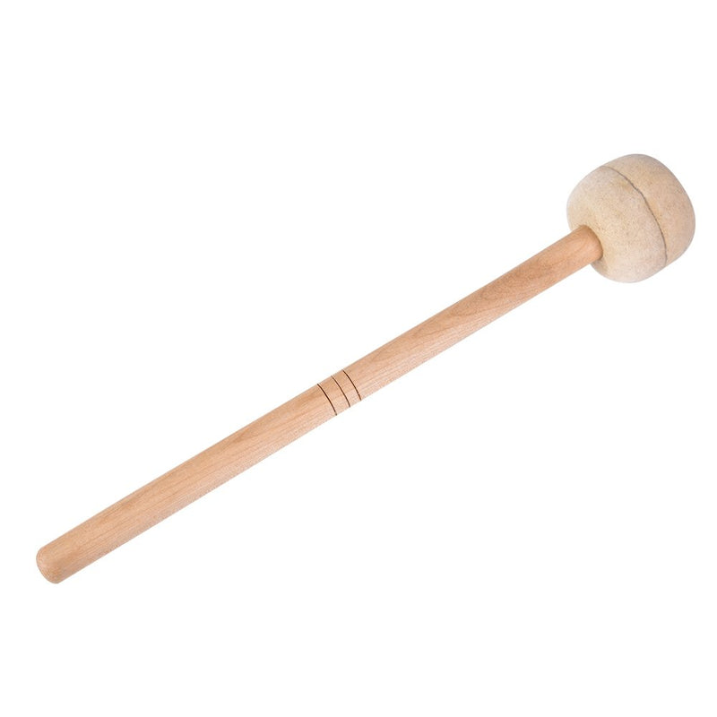 Dilwe Drum Mallet, Wooden Felt Bass Drum Stick Mallet Drumsticks Percussion Instrumental Drum Accessories 1Pcs