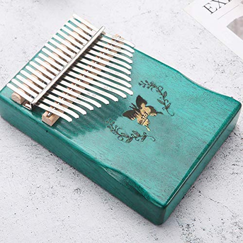 Vilihy Kalimba Mbira Thumb Piano Sanza 17 keys Solid Wood Finger Piano with Carry Bag Music Book Musical Scale Stickers Tuning Hammer Finger sleeve Musical Gift Easy to learn