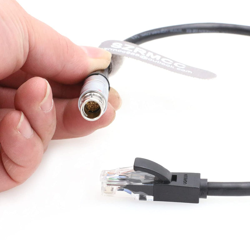 [AUSTRALIA] - SZRMCC Fischer 8-Pin Male to RJ45 Ethernet Cable for Phantom VEO Series 4k High-Speed Camera (1m) 1m 