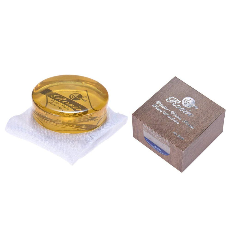 Chienti - High-Class Transparent Yellow Rosin Resin Colophony Low Dust Handmade Rounded with Box for Violin Viola Cello Bowed String