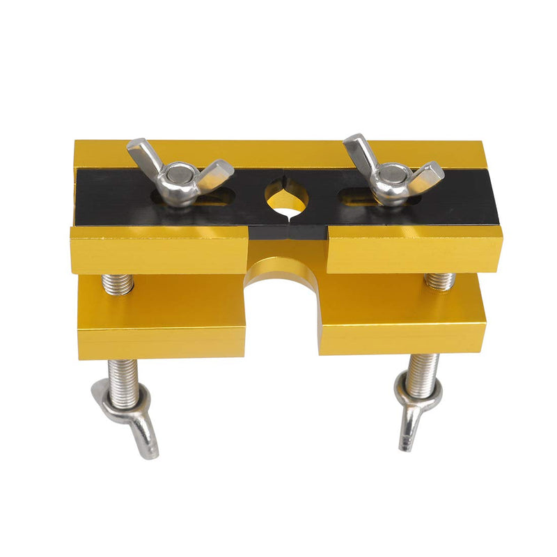 Alnicov Adjustable Mouthpiece Puller Tool Remover Holder Tools for Brass-Wind Instruments(Yellow)