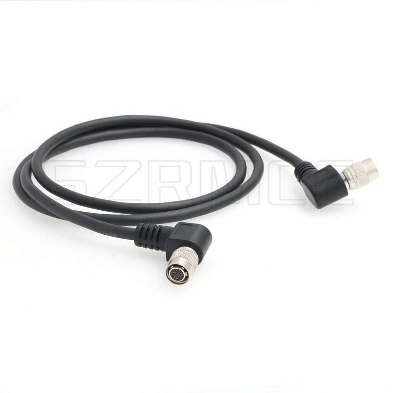 SZRMCC Right Angle Hirose 6 pin Female to Right Angle Hirose 6 pin Female Basler GigE CCD Industrial Camera Power I/O Extension Cable (Right Angle to Right Angle, 1m) Right Angle to Right Angle