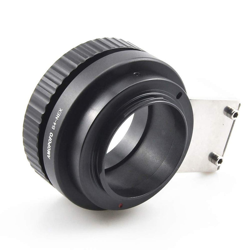 B4 to NEX Adapter Compatible with for Canon Fujinon 2/3" Lens to &for Sony E Mount NEX Camera A6400 A7III A7RIII Alpha a9 Alpha 7R Alpha 7 A6300 A7SII A7II A5100 A6000 A5000 A7R A7 A3000 B4 to NEX with tripod adapter