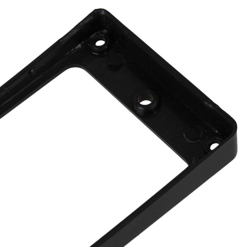 lovermusic Lovermusic 90x45mm Black ABS Arc-shaped Electric Guitar Humbucker Pickup Mounting Rings Frames Bottom Pack of 2