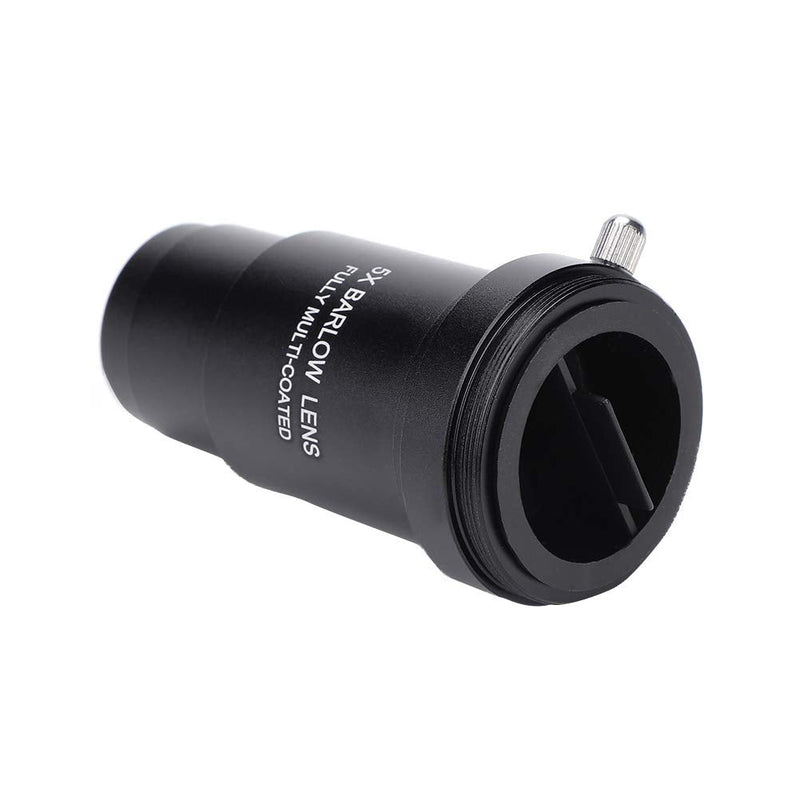 Barlow Lens,1.25 inch 5X Barlow Lens M42 0.75 Thread t Adapter, Multi-Coated Optical Lens for 31.7mm Telescopes Eyepiece/Stargazing