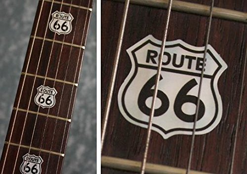 Inlay Sticker Fret Markers for Guitars & Bass - Route 66,F-042R6-WT