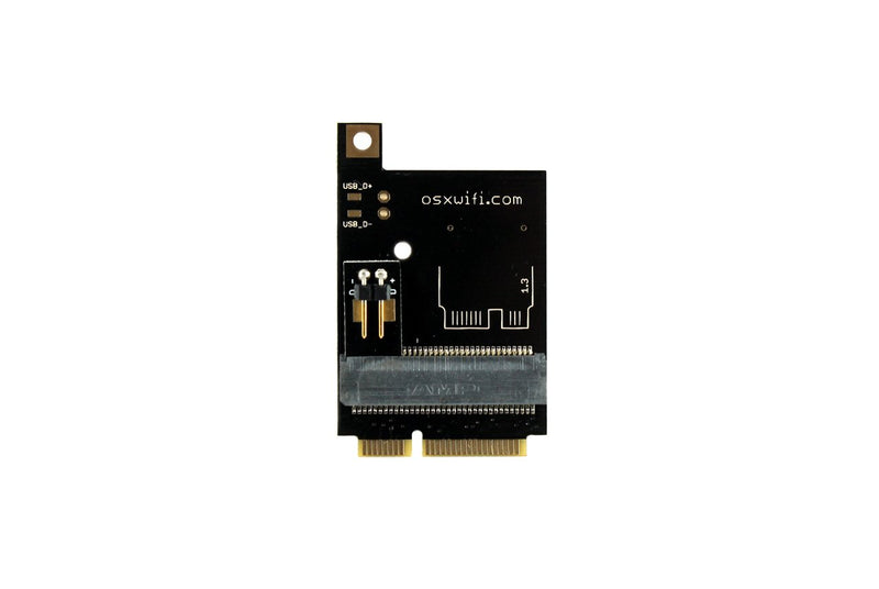 Broadcom Apple WiFi + Bluetooth 4.0 Card to miniPCIe Adapter for PC/Hackintosh Laptop with Full Size miniPCIe Card