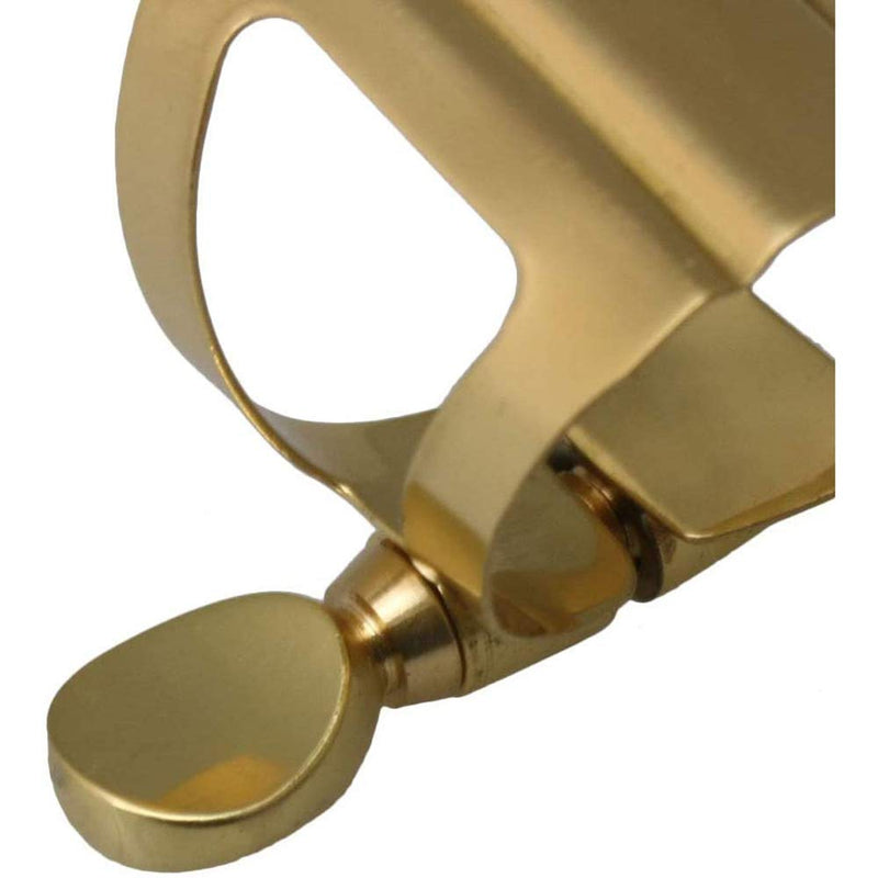 MUPOO Saxophone Mouthpiece Ligature Clip Copper Gold-plated for Soprano Sax