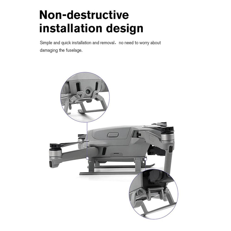 [AUSTRALIA] - Quick-Release Foldable Landing Gear Hightened Landing Leg Support for DJI Mavic Air 2 Mavic Air 2S 