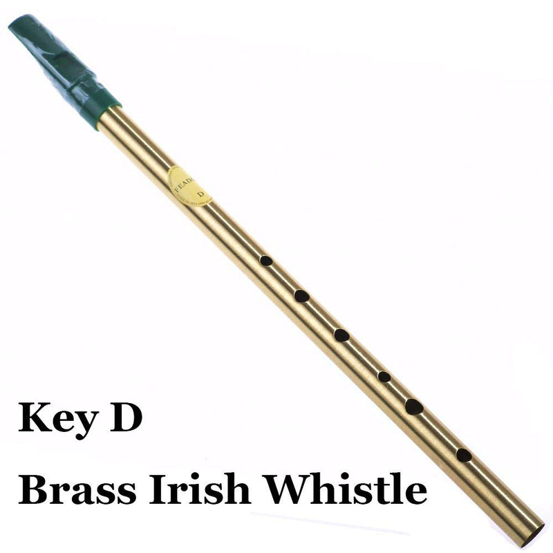 Feadóg Brass Traditional Irish Whistles, Key of D