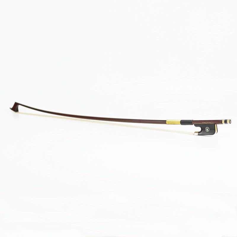 [AUSTRALIA] - Pernambuco Stick Cello Bow 4/4 Size VINGOBOW 420C Full 4 4 Concert Level Brass Alloy Fitted Parisian Eyes Ebony Frog Well Balanced Sweet Sound Natural Horse Hair for Porfessional Player 