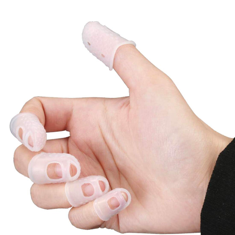 Timiy Large Medium Small Size guitar finger protectors 30pcs (Clear) Clear