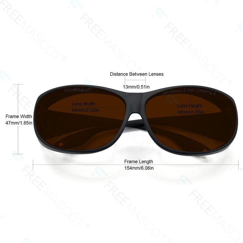 FreeMascot OD 6+ 190nm-550nm / 800nm-1700nm Wavelength Professional Laser Safety Glasses Eye Protective Glasses Style 4
