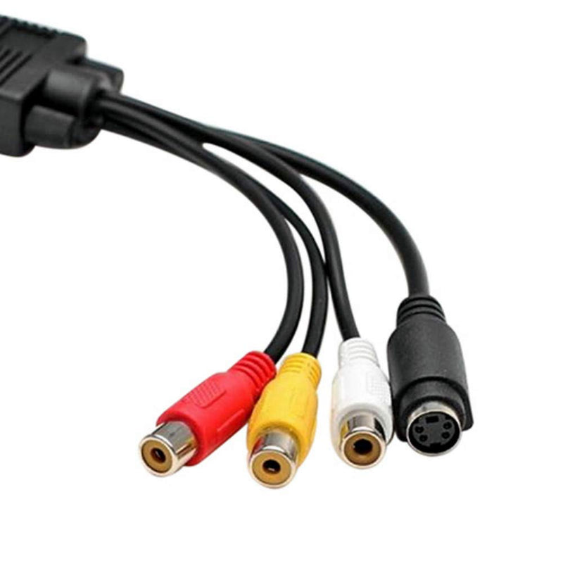[AUSTRALIA] - ANRANK High Performance VGA SVGA to S-Video 3 RCA Composite AV TV Out Adapter Converter Cable for PC Laptop 