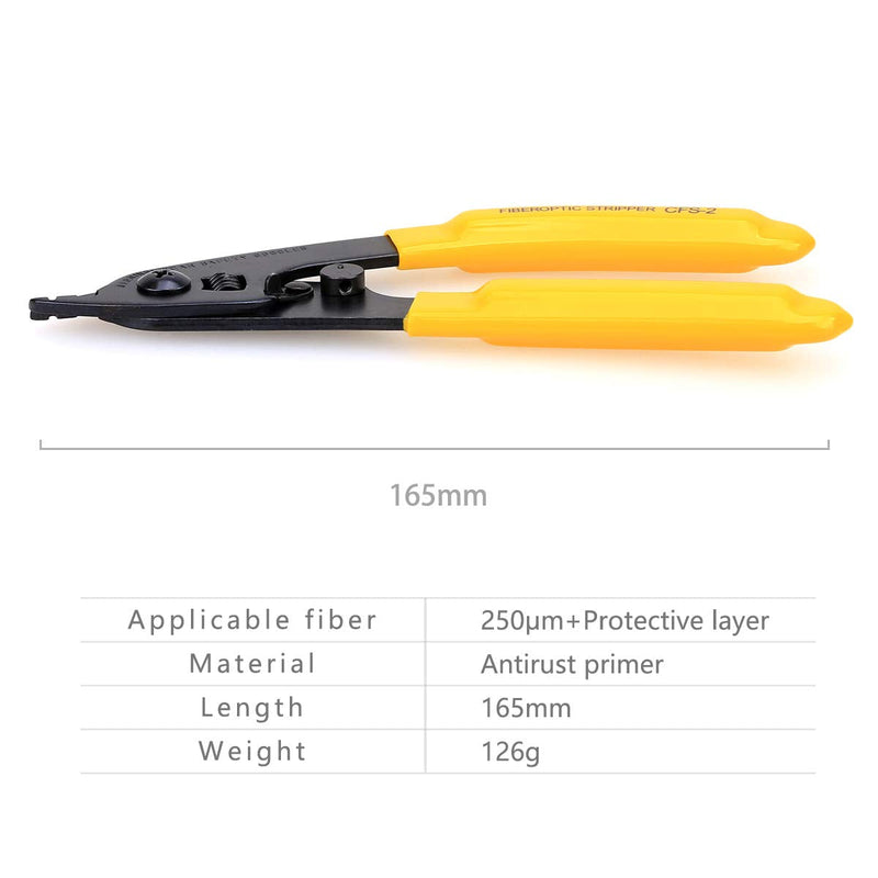 Optical Fiber Tool Kit Cold Connection tool Optical Fiber Stripping Cleaver for SUMITOMO with 36000 Cleaves and Fiber Optic Drop Cable Fiber Stripper CFS-2 Double Port Hole