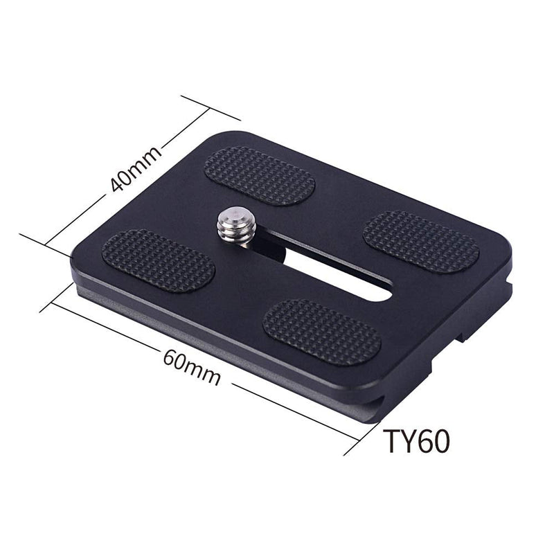AOKA Quick Release Plate Fits Arca-Swiss Standard for Camera Tripod Ballhead (TY60) TY60