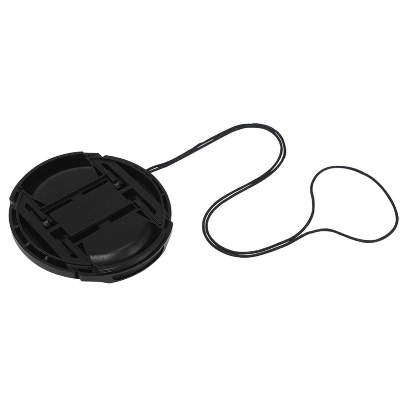 Haoge 67mm Center Pinch Snap On Front Lens Cap Cover with Cap Keeper for Canon Nikon Sony Fujifilm Sigma Tamron and Other 67mm Filter Thread Lens