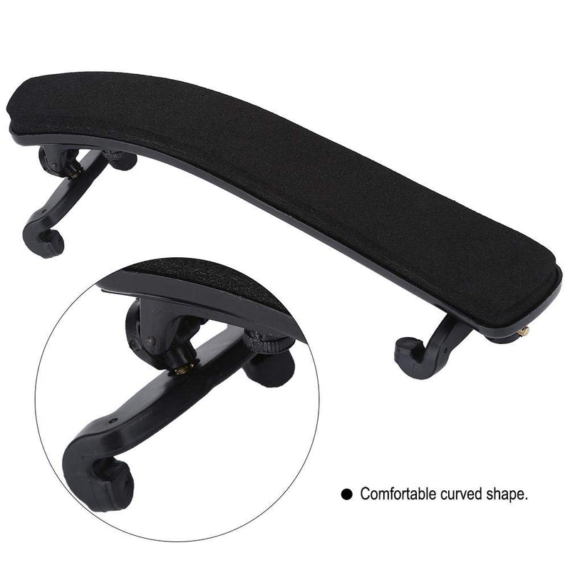 Violin Shoulder， Rest Durable Adjustable Comfortable Black Rubber Shoulder Rest Pad Holder For Violin 3/4 4/4